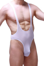 Bodysuit Thong Gonzac Plum White