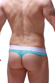 Thong Hole Cockring Marbre Green